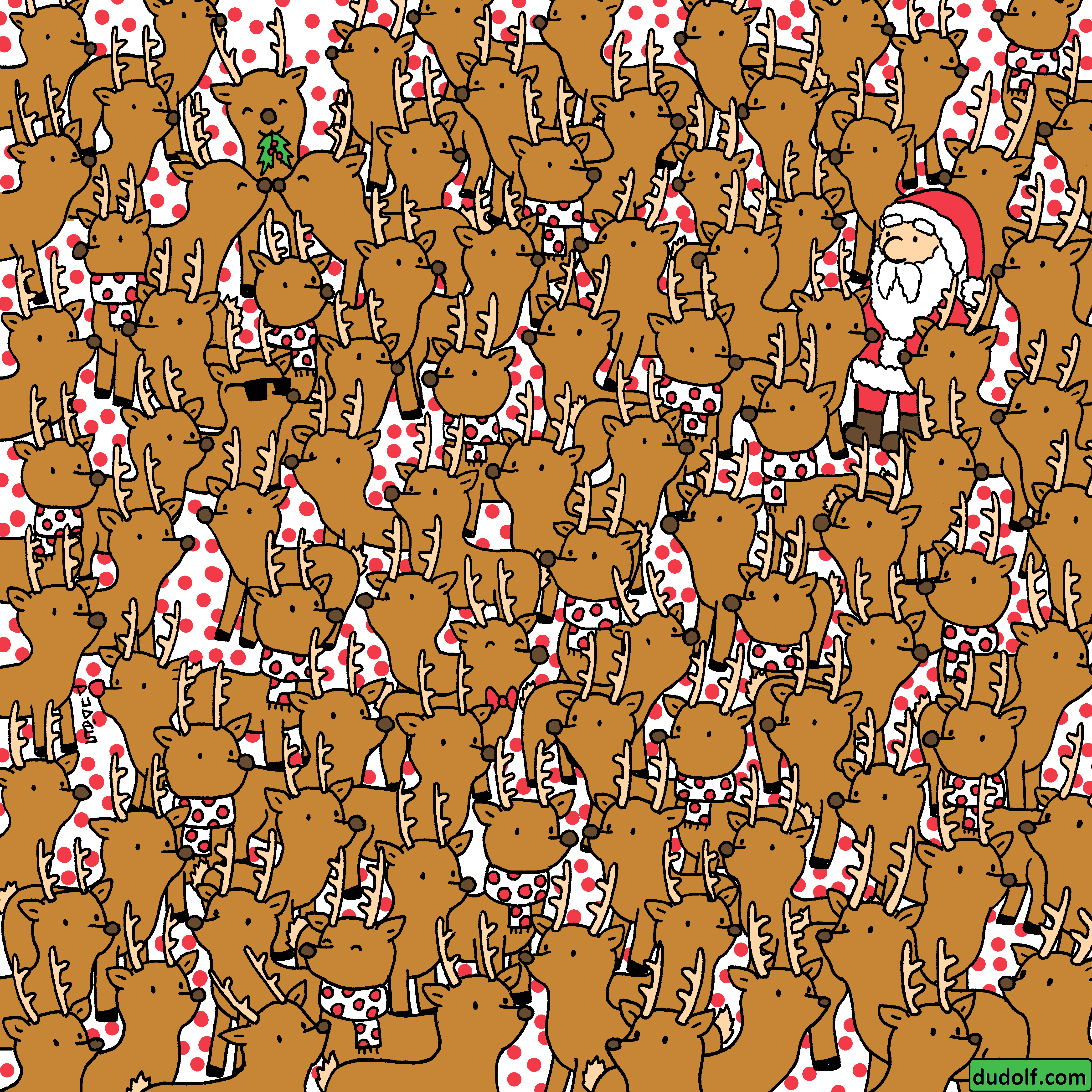 Casse-tête de Noël : Pouvez-vous trouver Rodolphe parmi les rennes ?