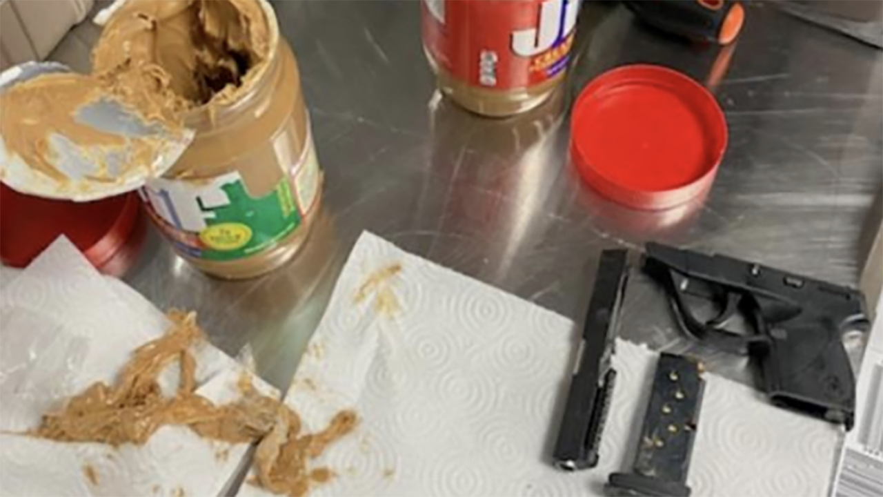 Rhode Island man tries to sneak 'artfully hid' gun components in peanut butter jars via TSA