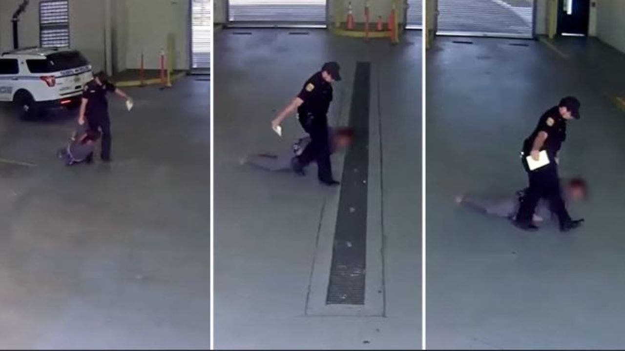 Florida police officer fired after video shows him drag woman into jail