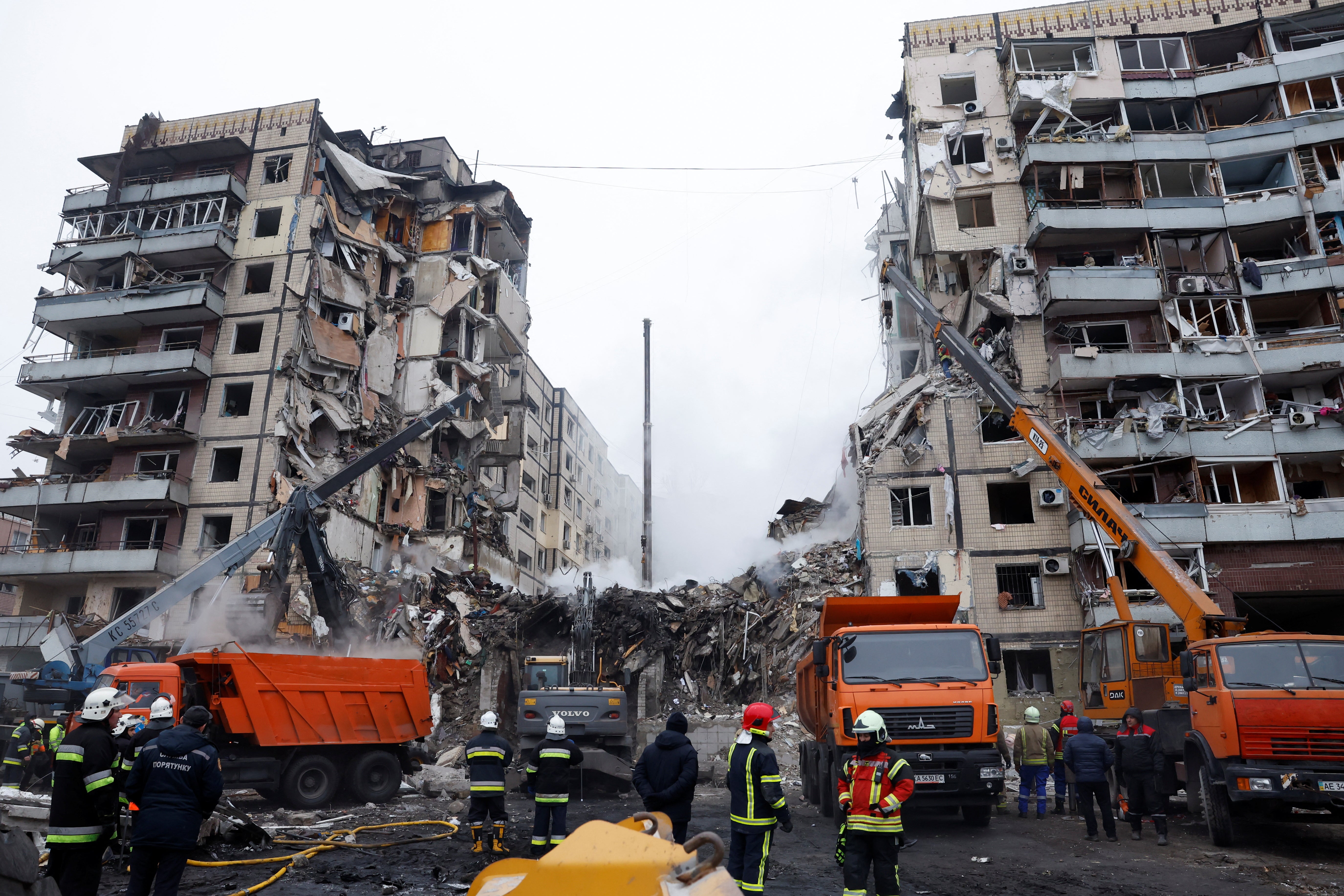 Death toll in Russian missile strike on Ukraine apartment building spikes to 40