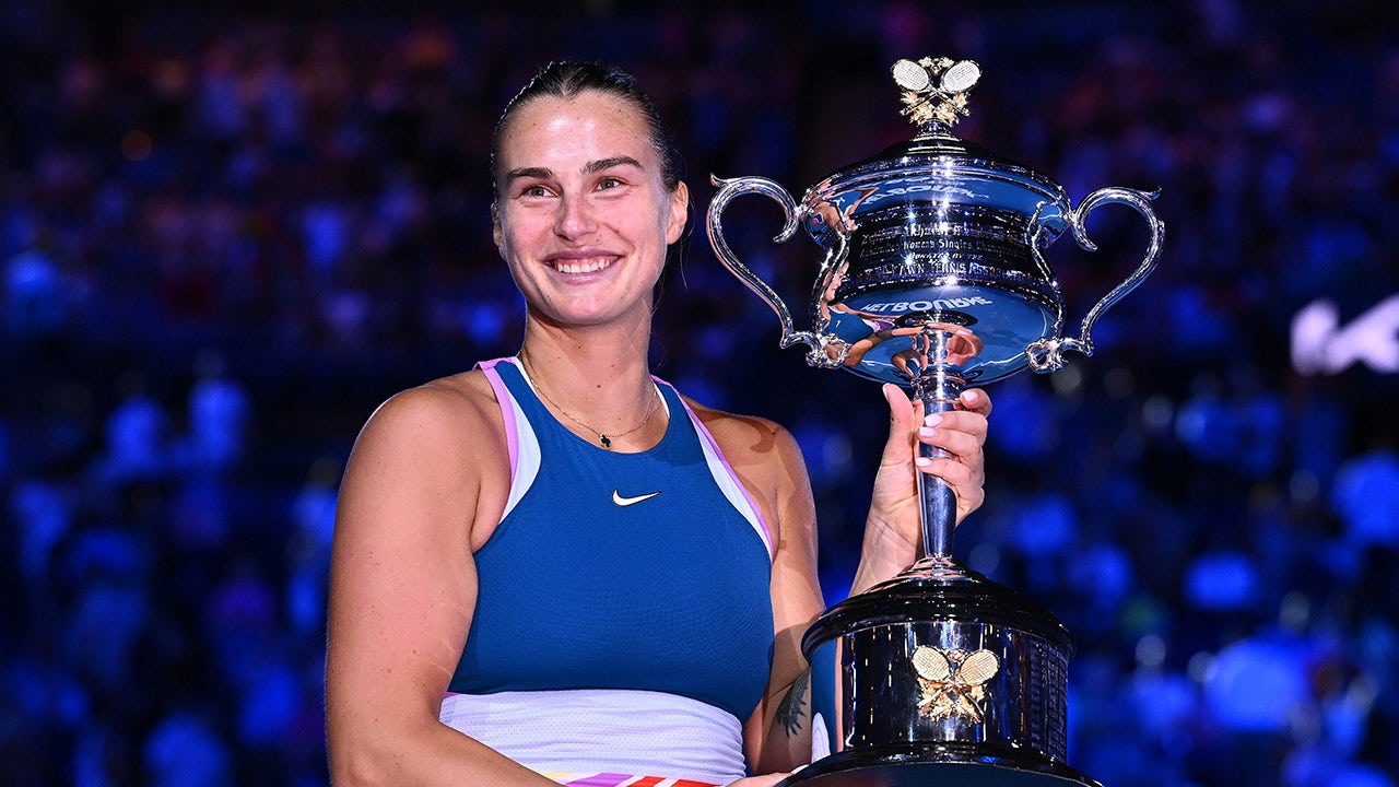 Aryna Sabalenka Wins Australian Open Womens Final Trophy 
