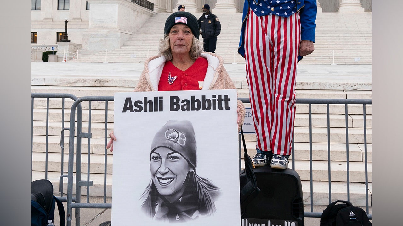 Ashli Babbitt #39 s mother arrested by Capitol Police during Jan 6 protest
