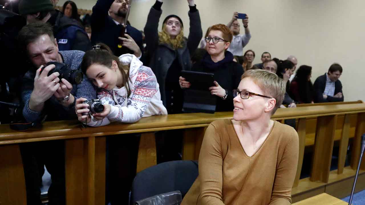 5 journalists from Belarus' top independent news outlet on trial in country's capital