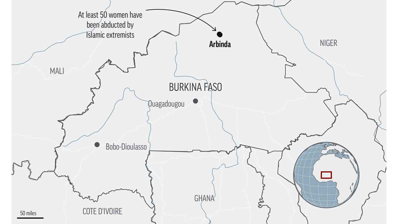 50 women abducted by Islamic extremists in Burkina Faso