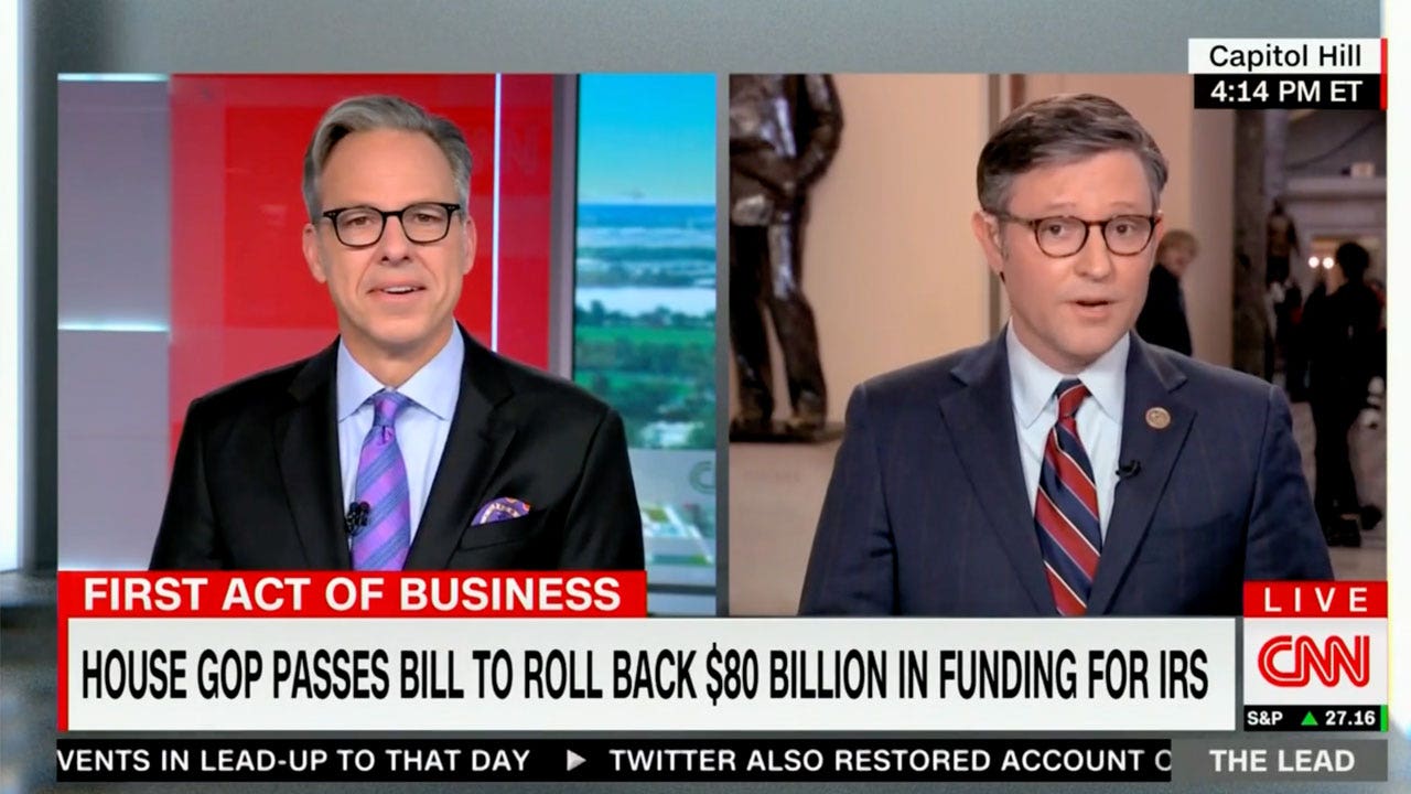 Jake Tapper clashes with GOP lawmaker over effort to repeal IRS agents funding: 'Why not just be honest?’