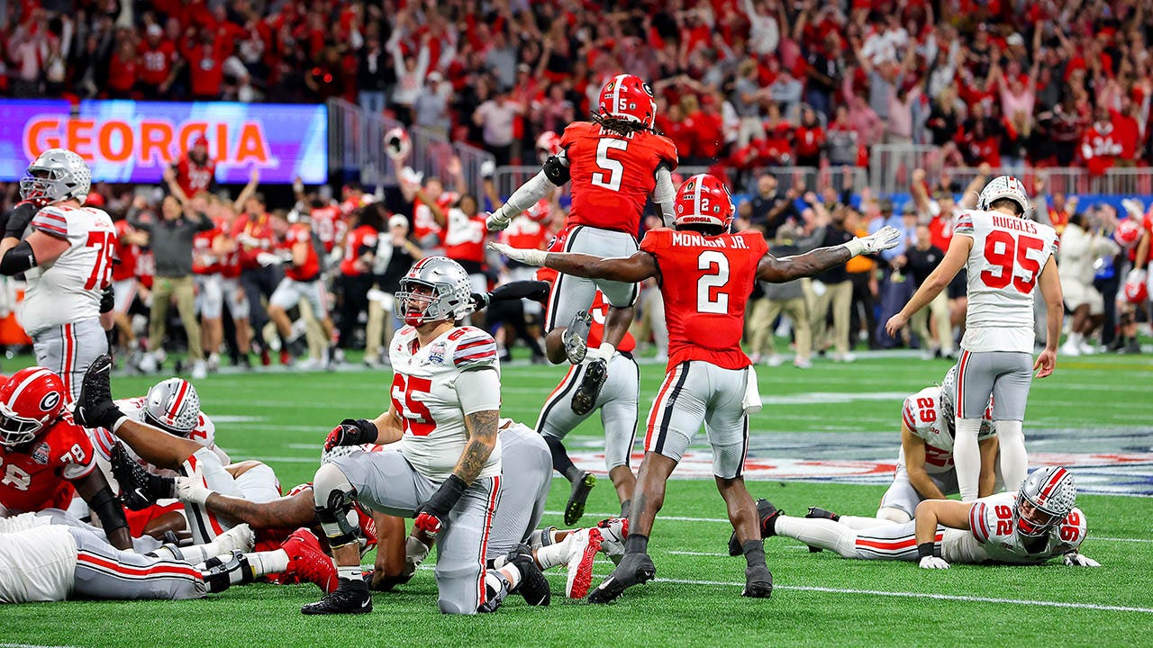 Ohio State kicker misses gamewinning field goal exactly as the ball