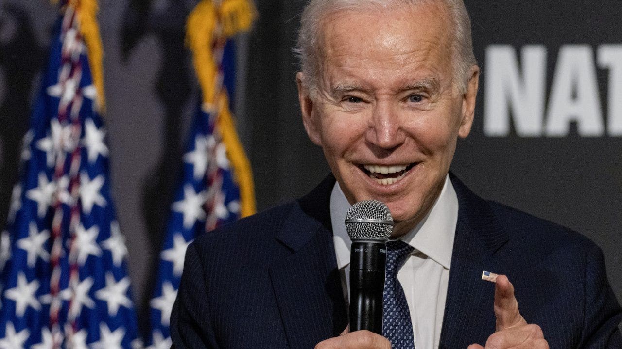 President Joe Biden speaks to supporters at the National Action Network's annual Martin Luther King Day breakfast on January 16, 2023 in Washington, D.C. (Photo by Tasos Katopodis/Getty Images)