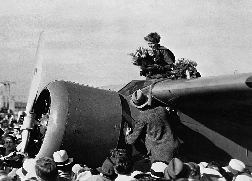 On this day in history, Jan. 11, 1935, Amelia Earhart is first aviator to fly solo from Hawaii to California