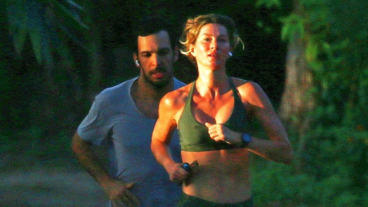 Tom Brady's ex-wife Gisele Bündchen jogs with trainer while football quarterback's NFL season ends