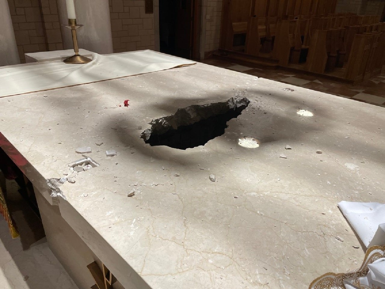 Arkansas monastery desecrated with sledgehammer, relics stolen; suspect arrested