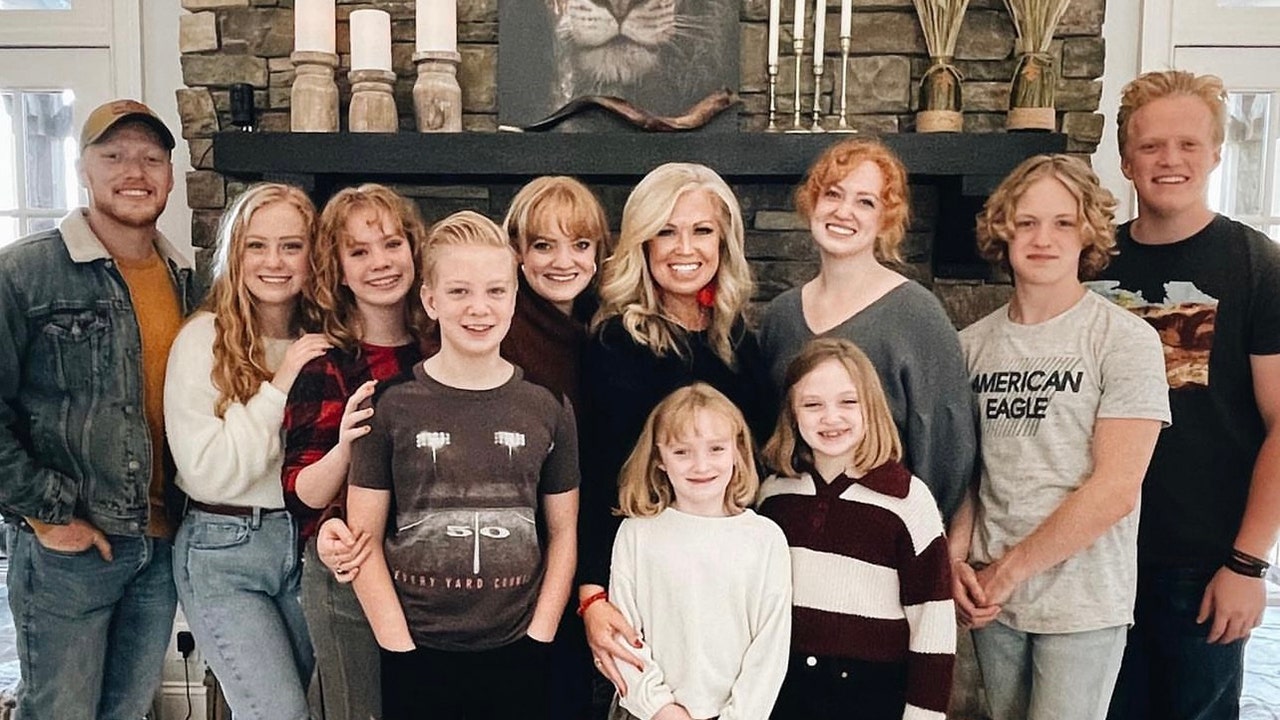 Elizabeth Johnston (center) is pictured with her children. She and her family, she told Fox News Digital, are visiting Dallas, Texas, this weekend - where Roe v. Wade was decided 50 years ago. (Elizabeth Johnston / Brave Books)