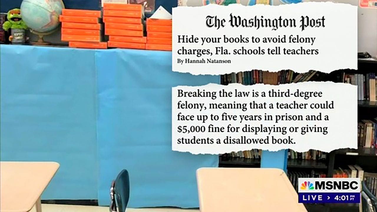 Joy Reid misleads with uncorrected version of Washington Post article on DeSantis' education law