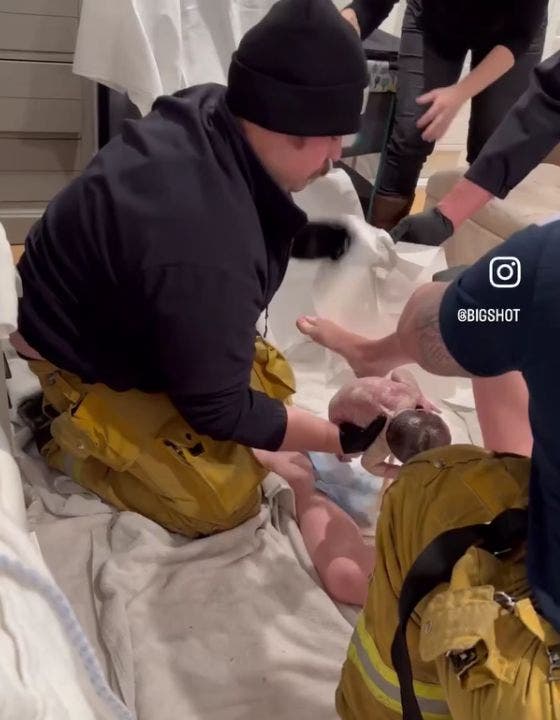 Los Angeles firefighters help deliver baby: 'They talked us through what to do'
