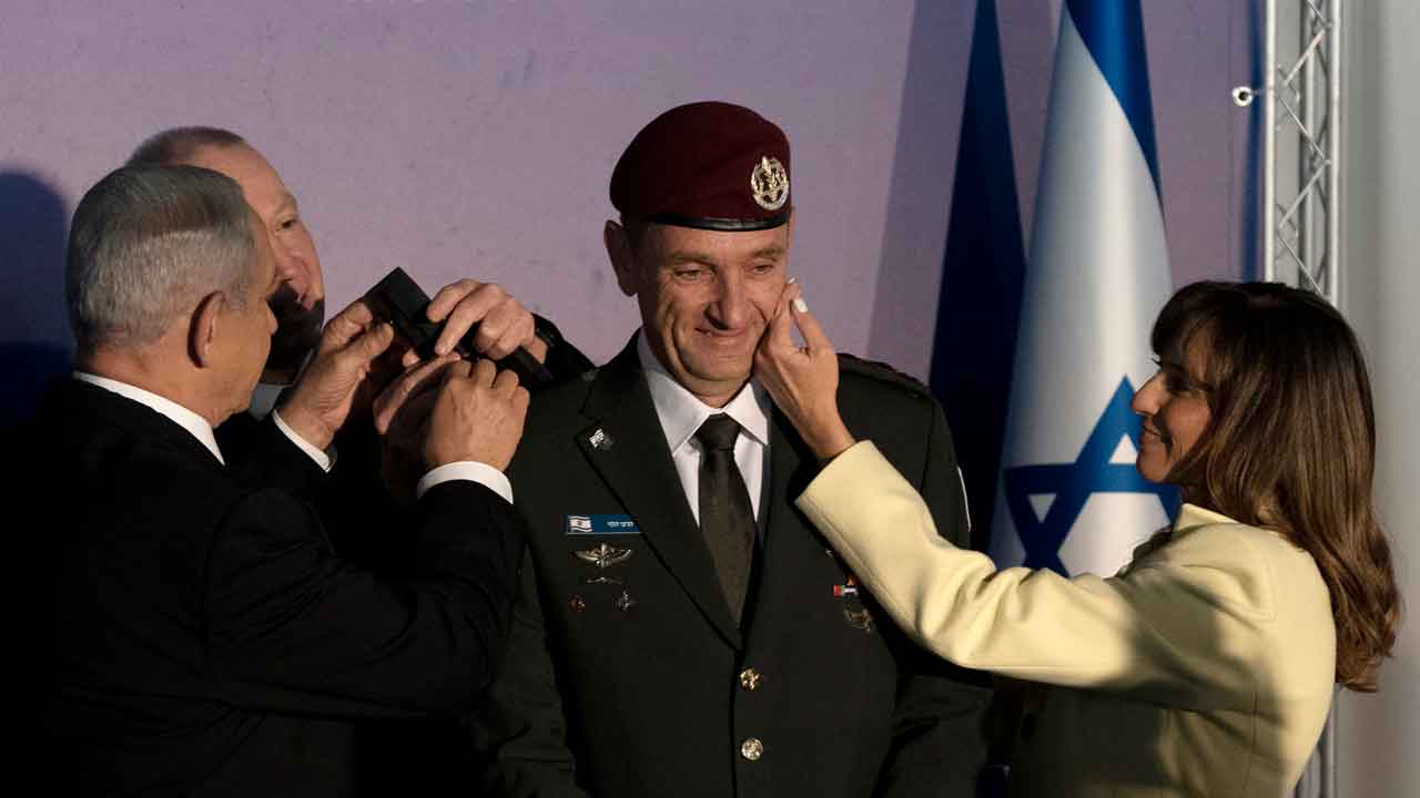 Israel's new army chief vows to keep the military free of politics
