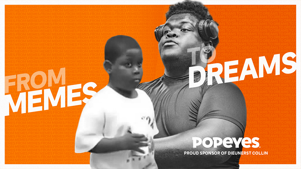 Viral internet sensation inks NIL deal with Popeyes: ‘From memes to dreams’