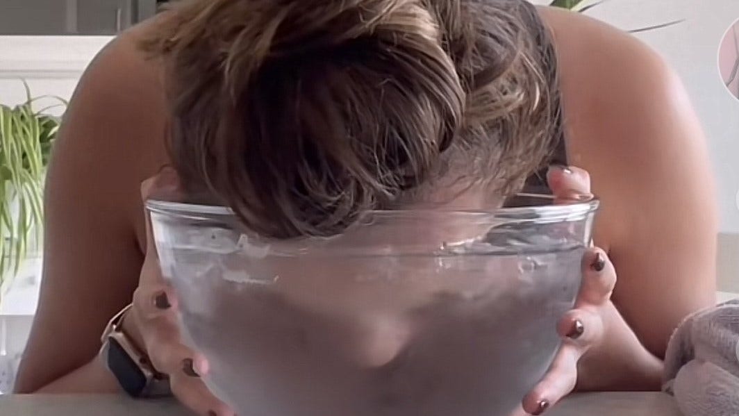 TikTok’s latest hangover hack has users dunking their faces in ice water