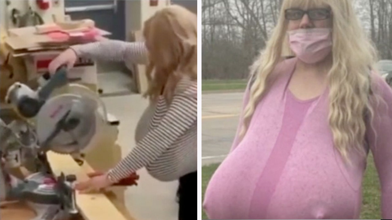 Female Teacher Forced Sex - Trans teacher with giant prosthetic breasts/nipples forces Canadian school  board to demand dress code changes | Fox News