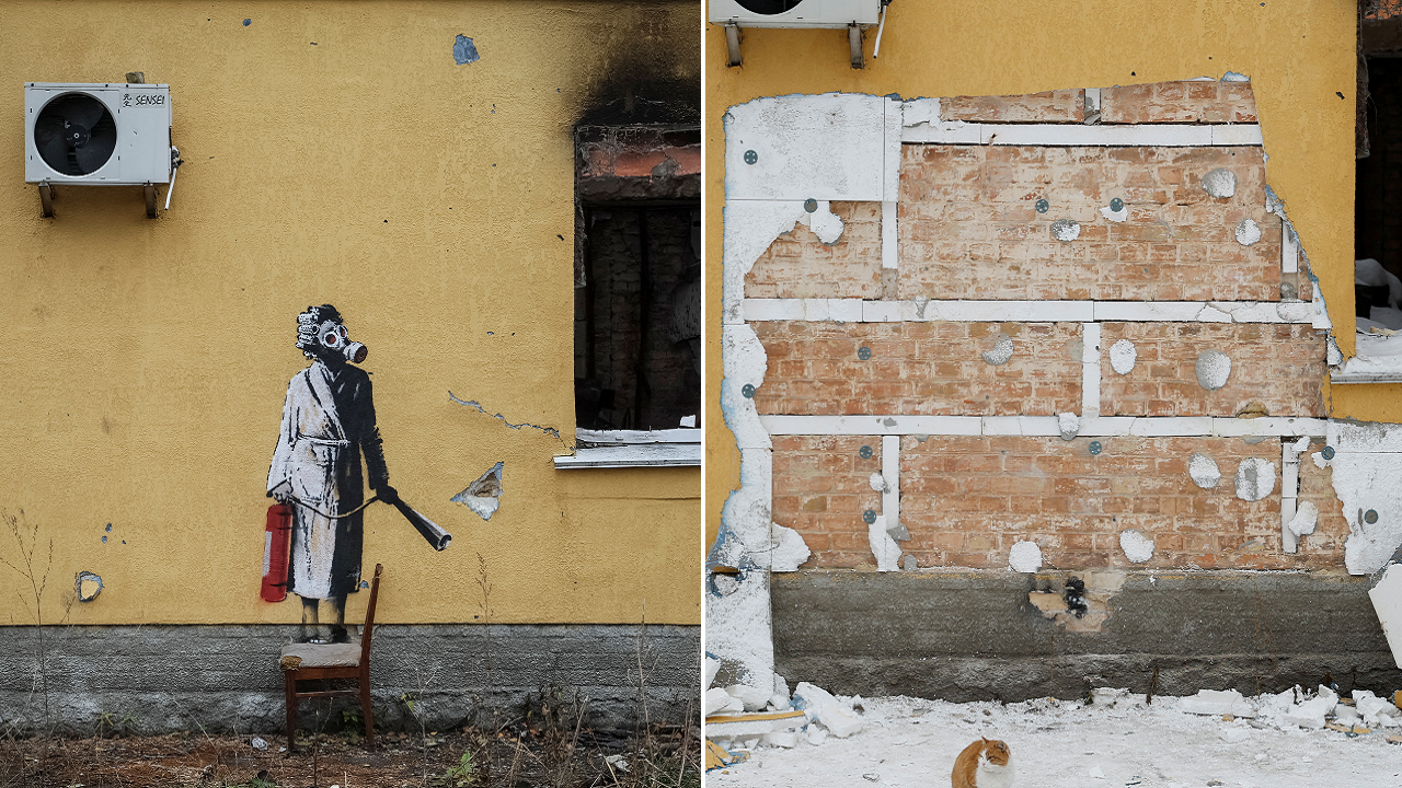 Ukraine: Suspected Banksy mural thief could get 12 years in prison ...