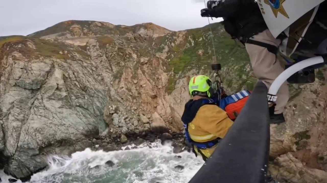 Dramatic Video Shows California Helicopter Rescue After Tesla Plunges Off Devils Slide Cliff