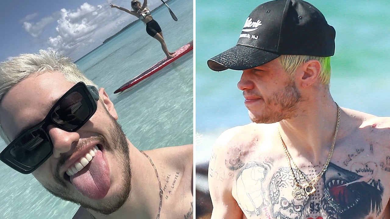 Pete Davidson Shirtless In Miami Amid Tattoo Removal Photos  Hollywood  Life