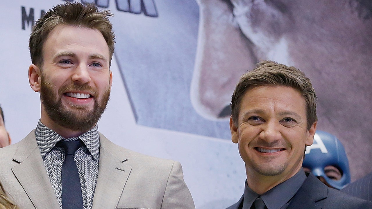 Jeremy Renner and Chris Evans joke about snowplow accident which left 'Avengers' star with '30 broken bones'