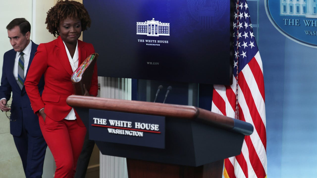 Karine Jean-Pierre upstaged by White House official in Biden docs saga, critics say: ‘She talks like a binder’