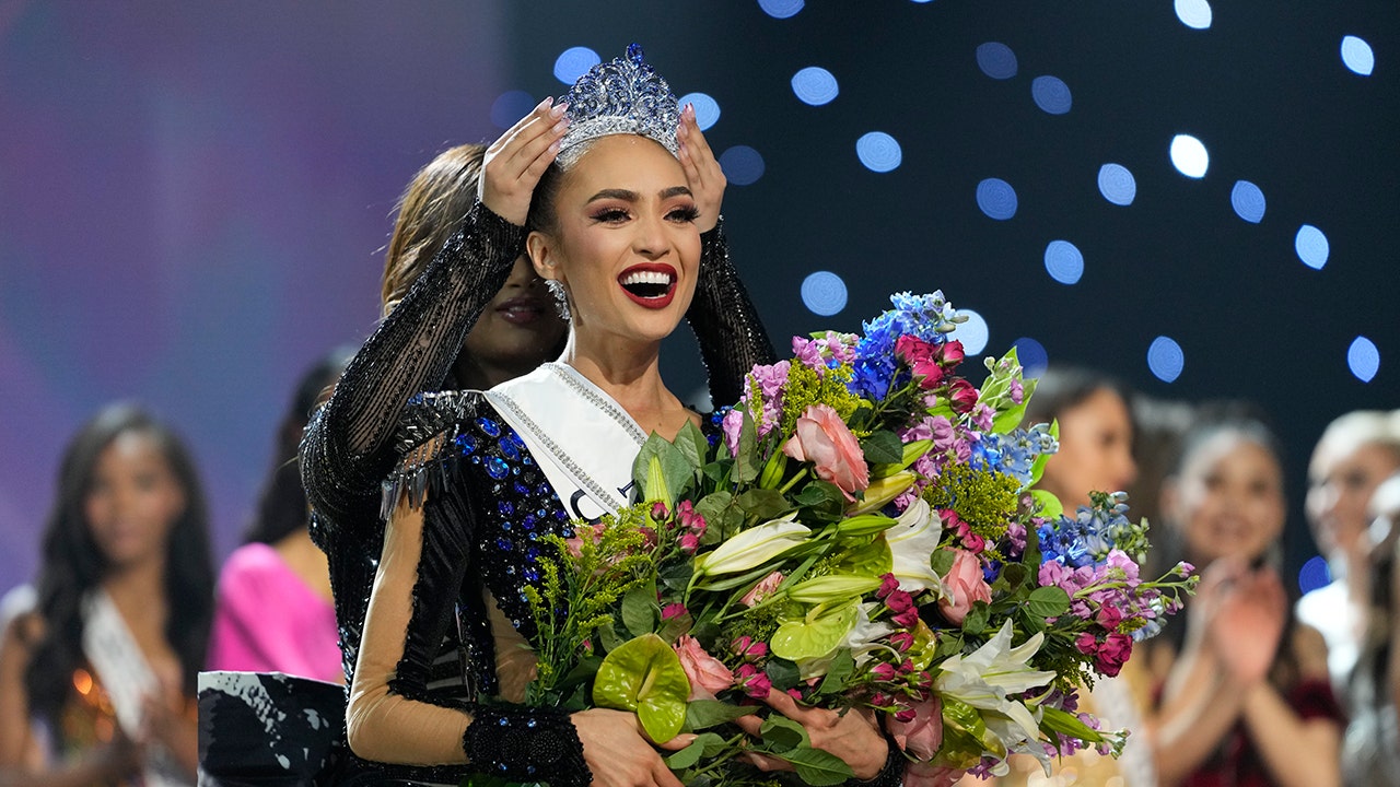 R'Bonney Gabriel is the 71st Miss Universe Beauty Pageant winner. (AP Photo/Gerald Herbert)