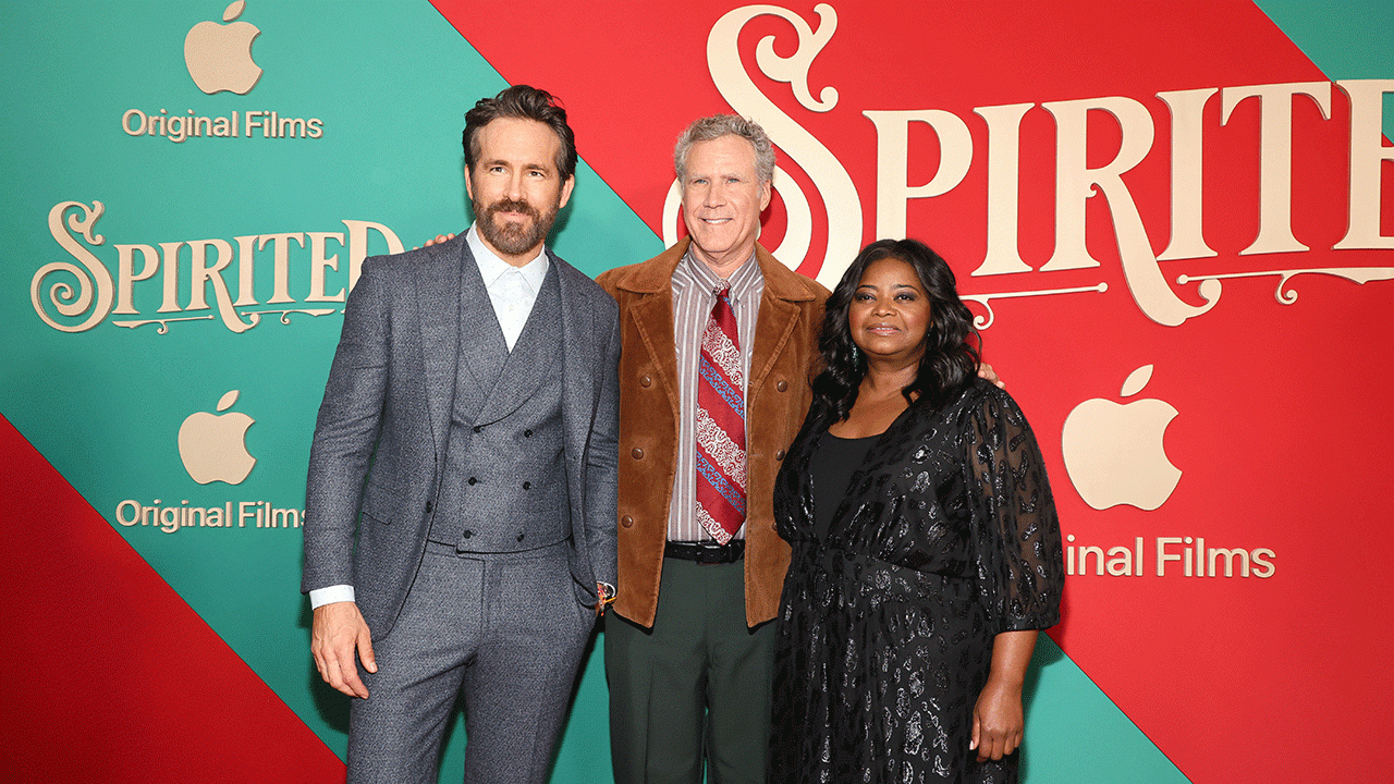 Ryan Reynolds starred in "Spirited" with Will Ferrell and Octavia Spencer.