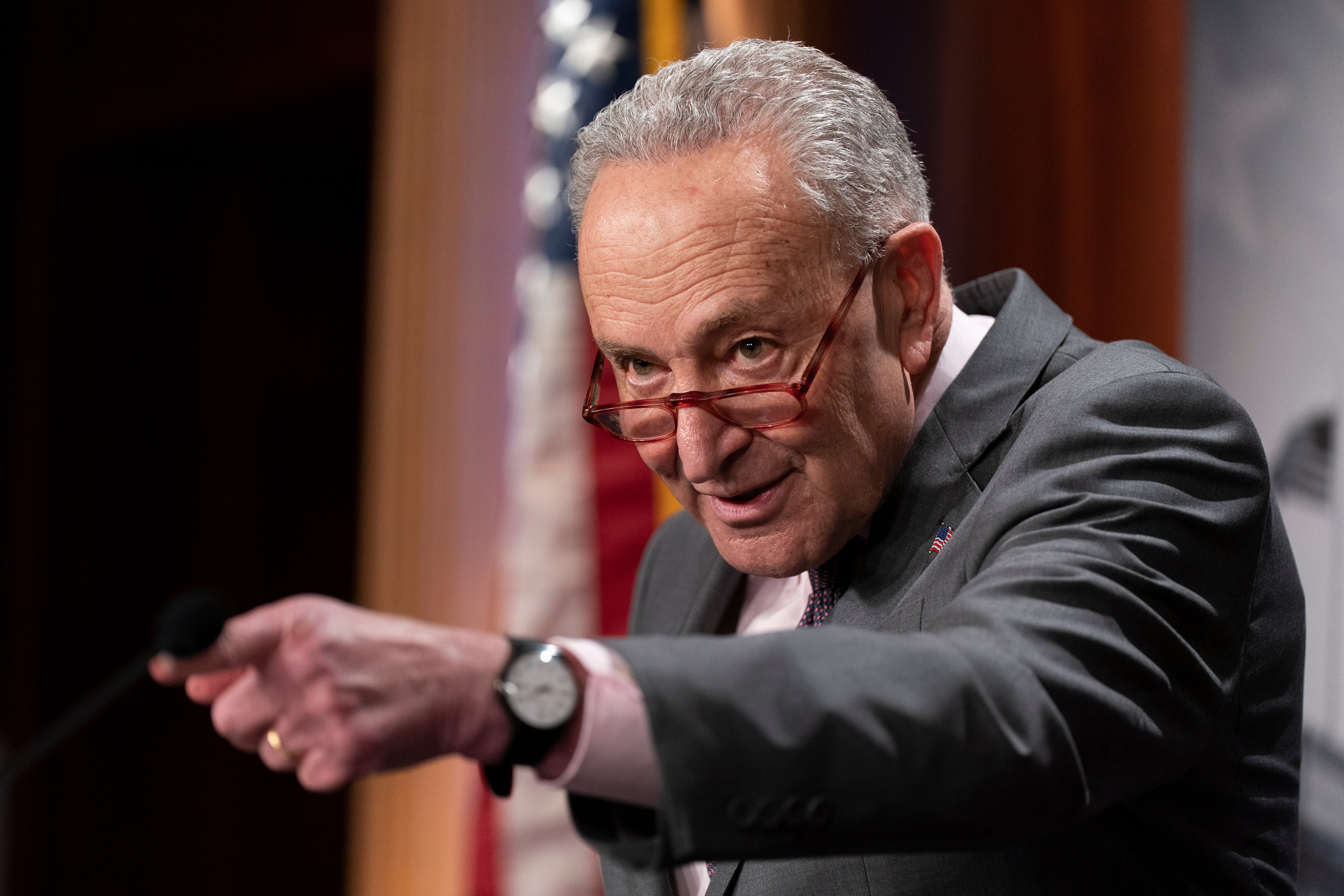 Schumer says defunding law enforcement is 'dangerous,' despite refusing to reject calls for defunding police
