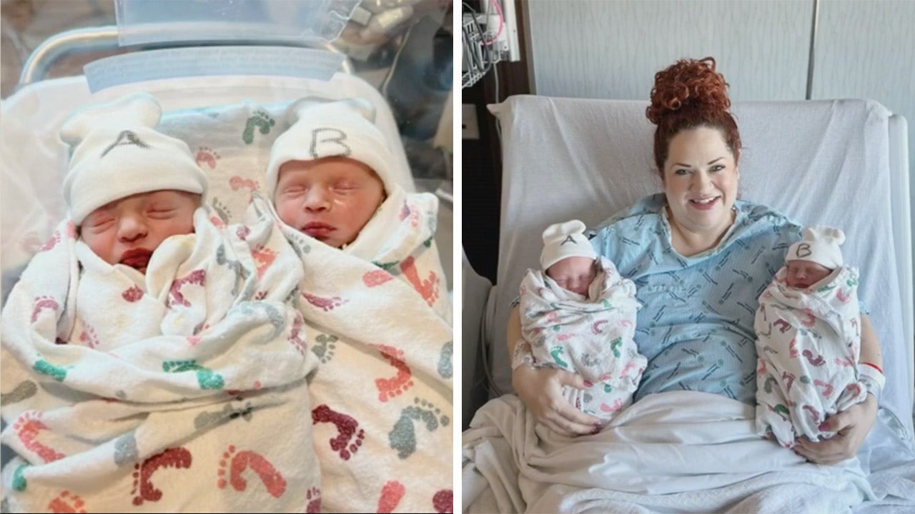 Texas newborns Annie Jo and Effie Rose appeared in these images along with their mom, Kali Jo Scott. (Kali Jo Scott)