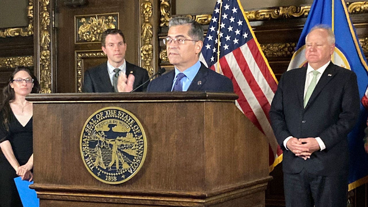 Biden HHS Secretary Becerra visits Minnesota legislature, stumps for abortion