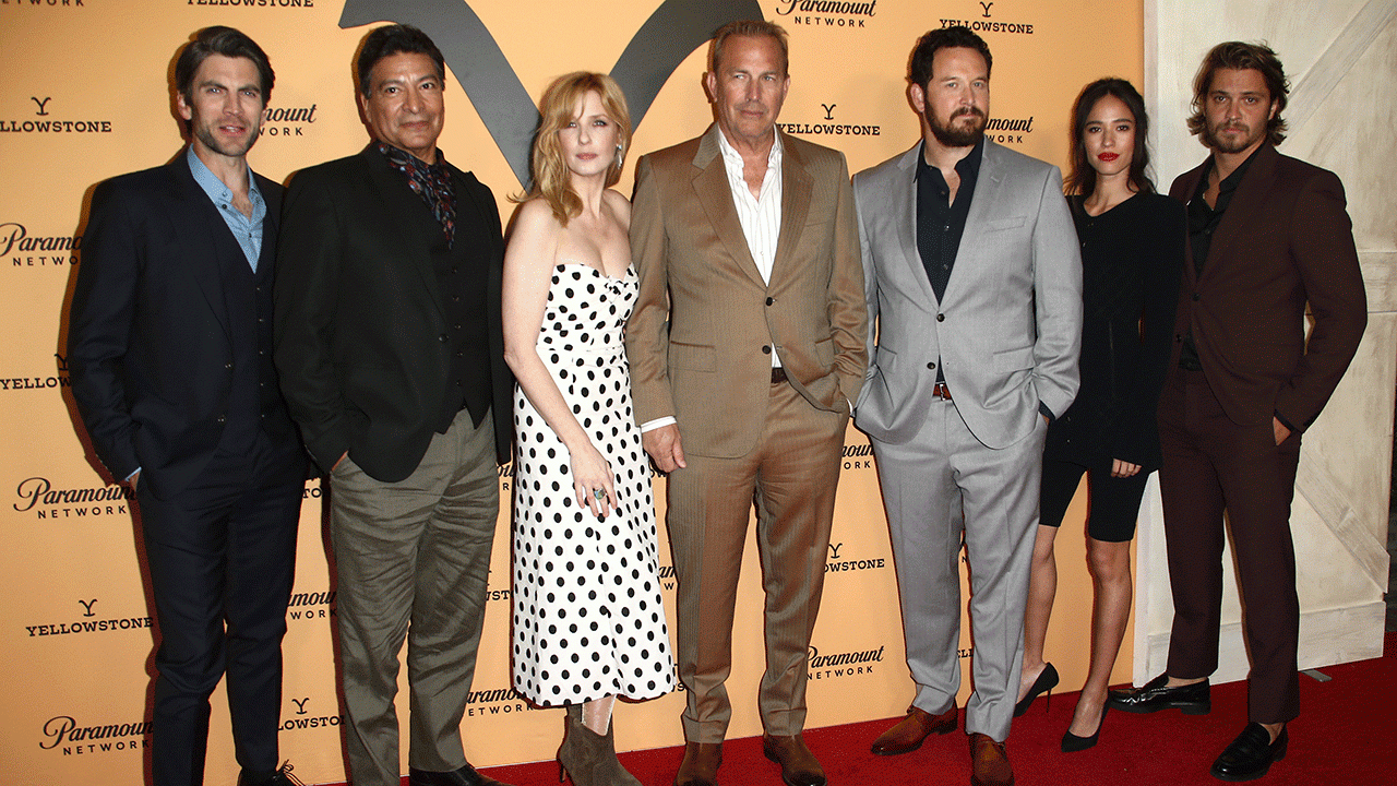 "Yellowstone" cast at the season two premiere.