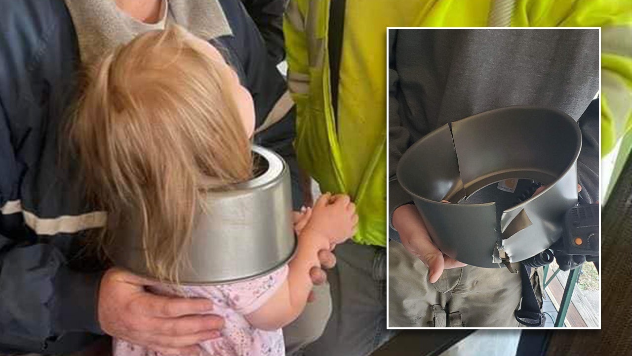 Pennsylvania toddler freed by firefighters after getting head stuck in cake pan