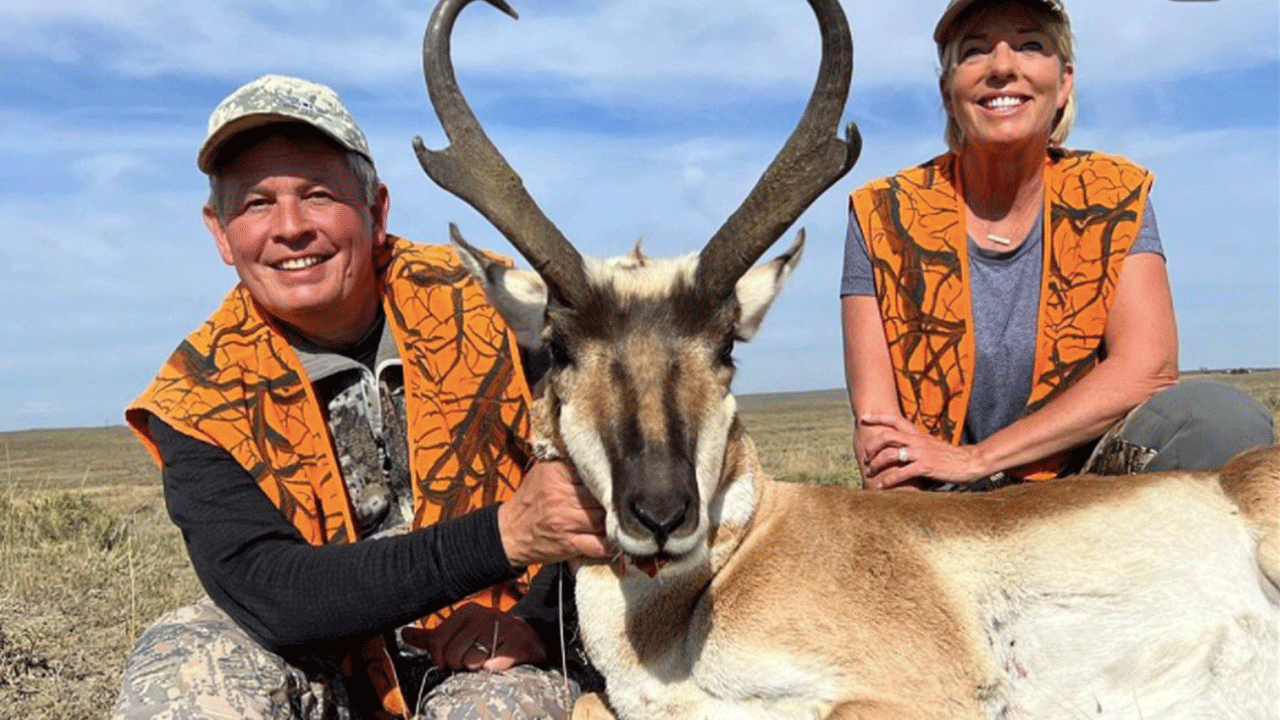 Steve Daines was shadow banned from Twitter for posting a photo of him and his wife, Cindy Daines, hunting.