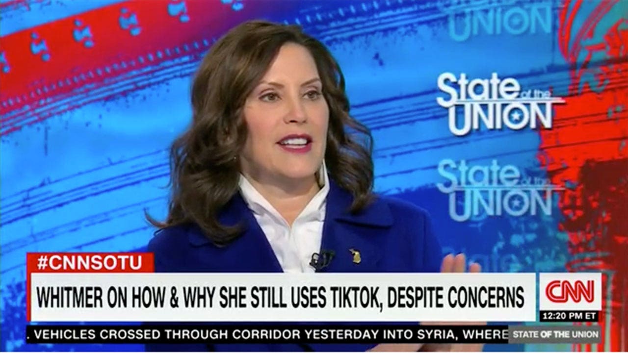 Gov. Gretchen Whitmer confronted on TikTok use despite national ...