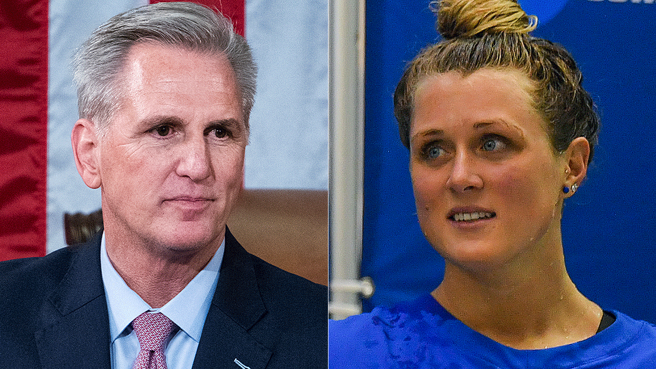 House Speaker Kevin McCarthy will bring up a vote this month on legislation backed by NCAA champion swimmer Riley Gaines to keep transgender female athletes from being allowed to compete against biological female athletes.