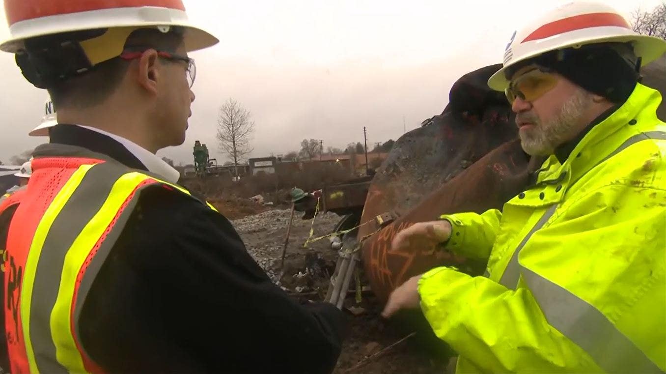 Buttigieg visits Ohio train derailment site 20 days after wreck