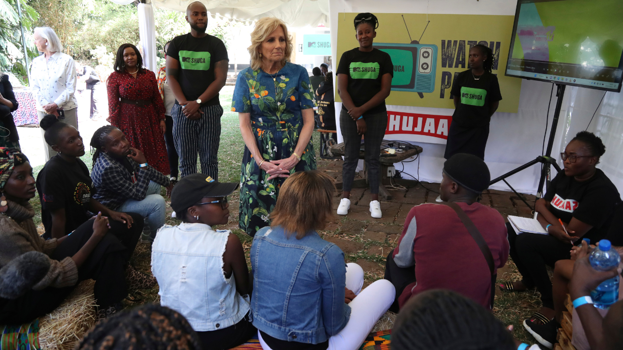 Jill Biden encourages safe sex, condoms on Kenya trip