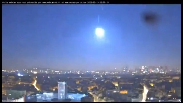 Asteroid caught on video lighting up western Europe's skies before making impact in France