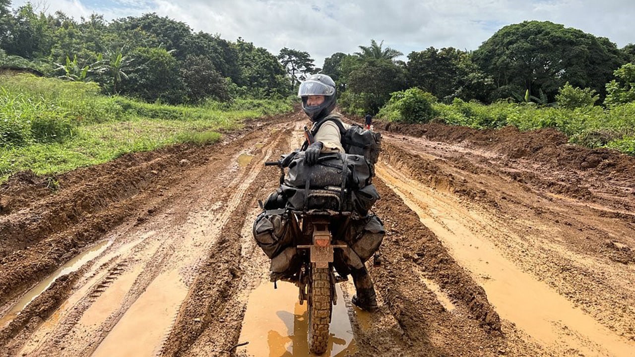 Solo woman first to ride across Africa on an electric motorcycle