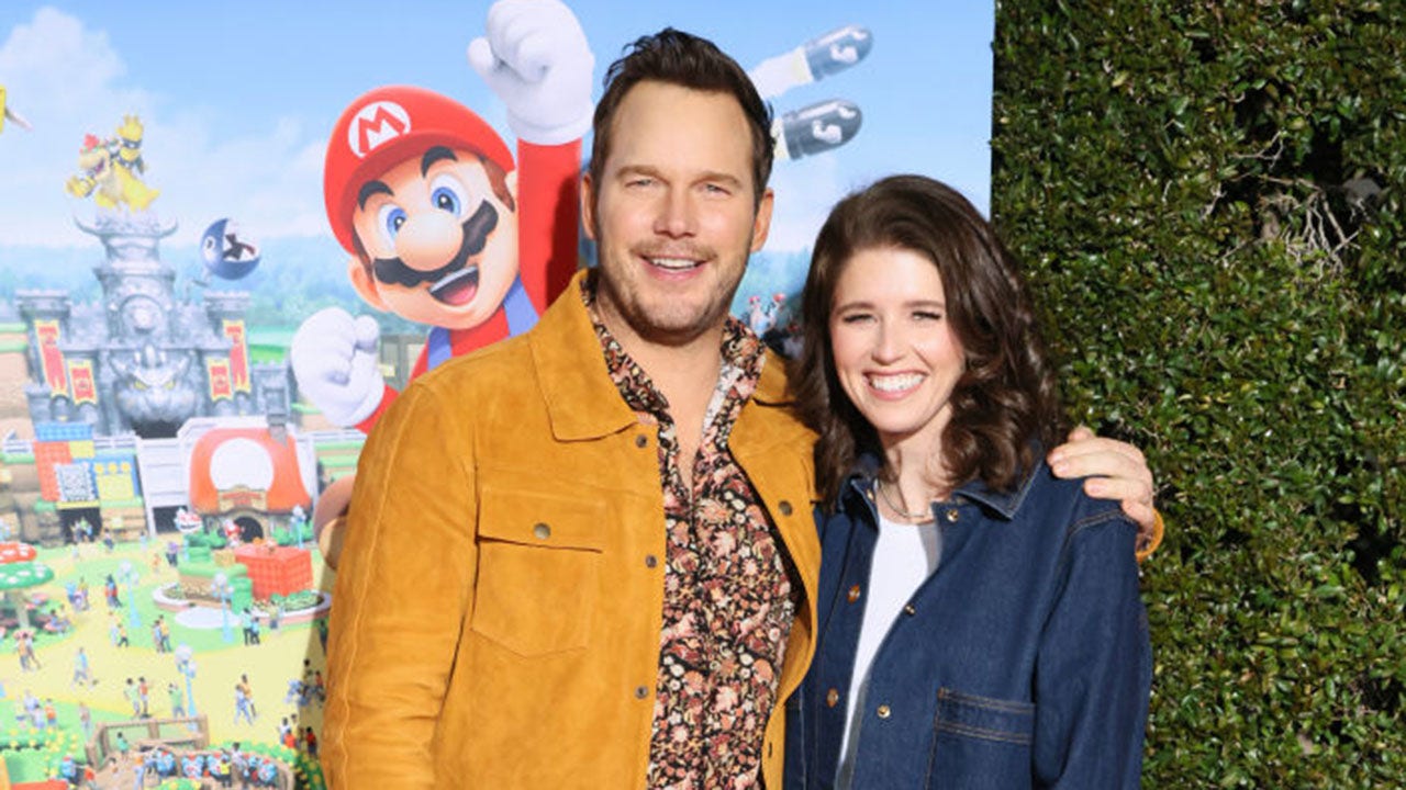 Chris Pratt steps out with wife at Super Nintendo World opening amid controversy over his casting as Mario