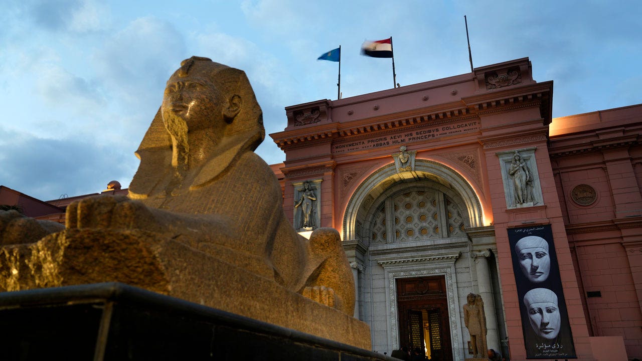 Egypt's oldest museum unveils renovated wing, ancient 50-foot scroll