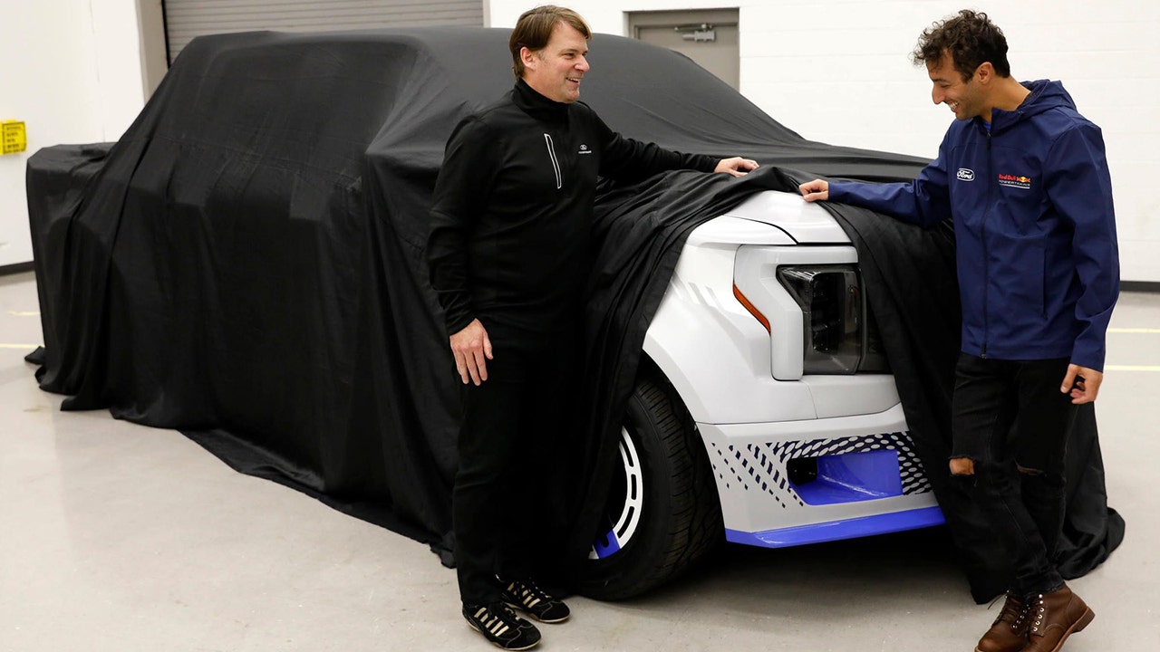 Ford CEO teases F-150 Lightning electric supertruck with sneak peek