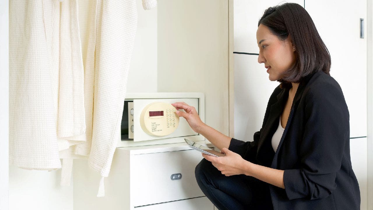 Viral travel tip involves locking a shoe away in a hotel safe