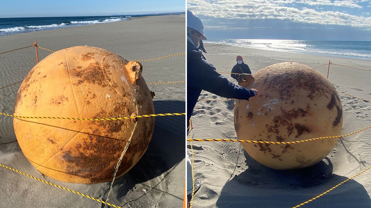 Huge metal ball washed ashore in Japan, baffling officials - JanPost