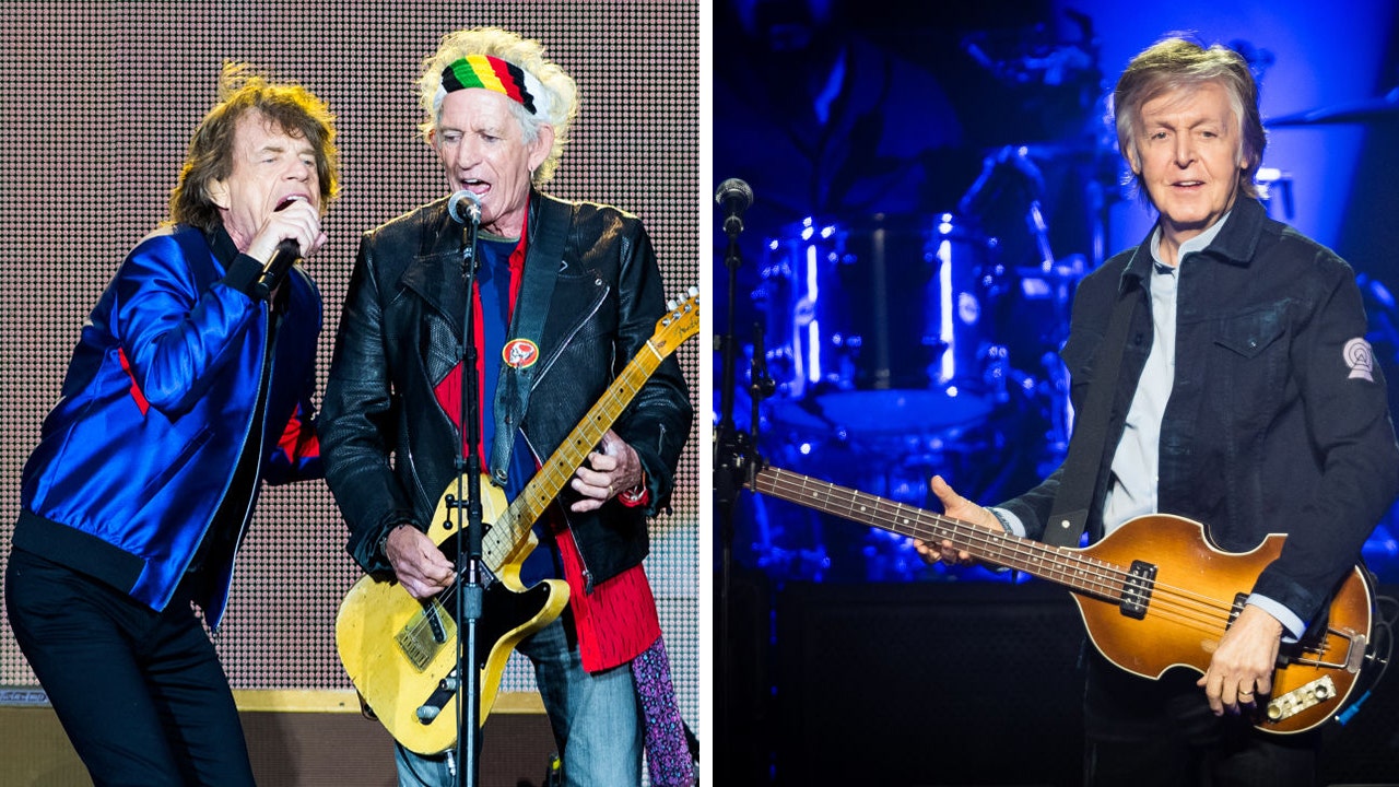 Beatles' Paul McCartney and Rolling Stones collaborate as surviving bandmates recapture glory days. (Getty Images)