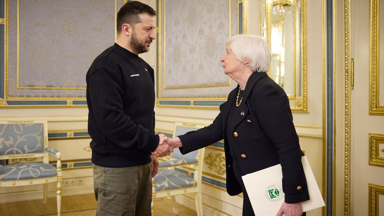 Yellen commits to further Ukraine aid in prime minister meeting