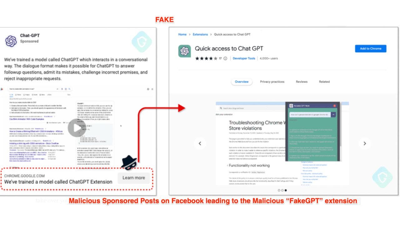 Beware of the fake ChatGPT plugin that's stealing your Facebook login