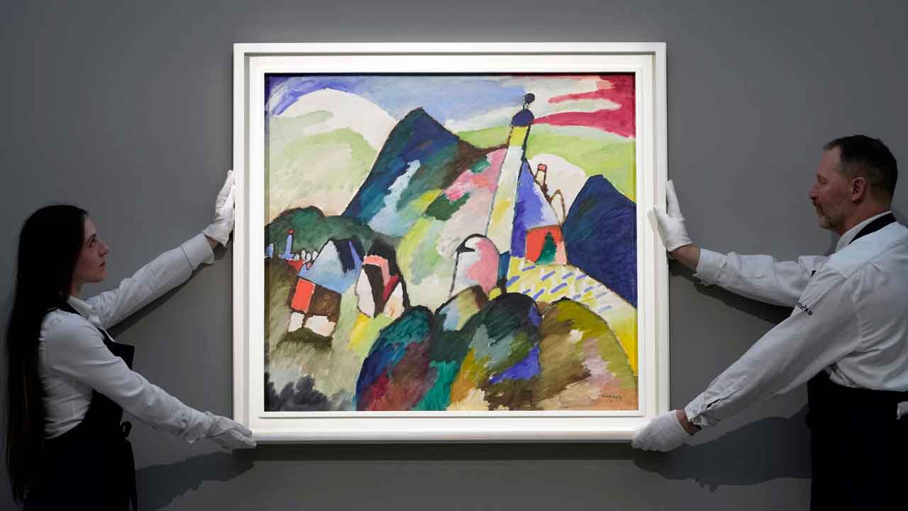 Kandinsky painting that spent decades in Dutch museum sells at auction for .9 million