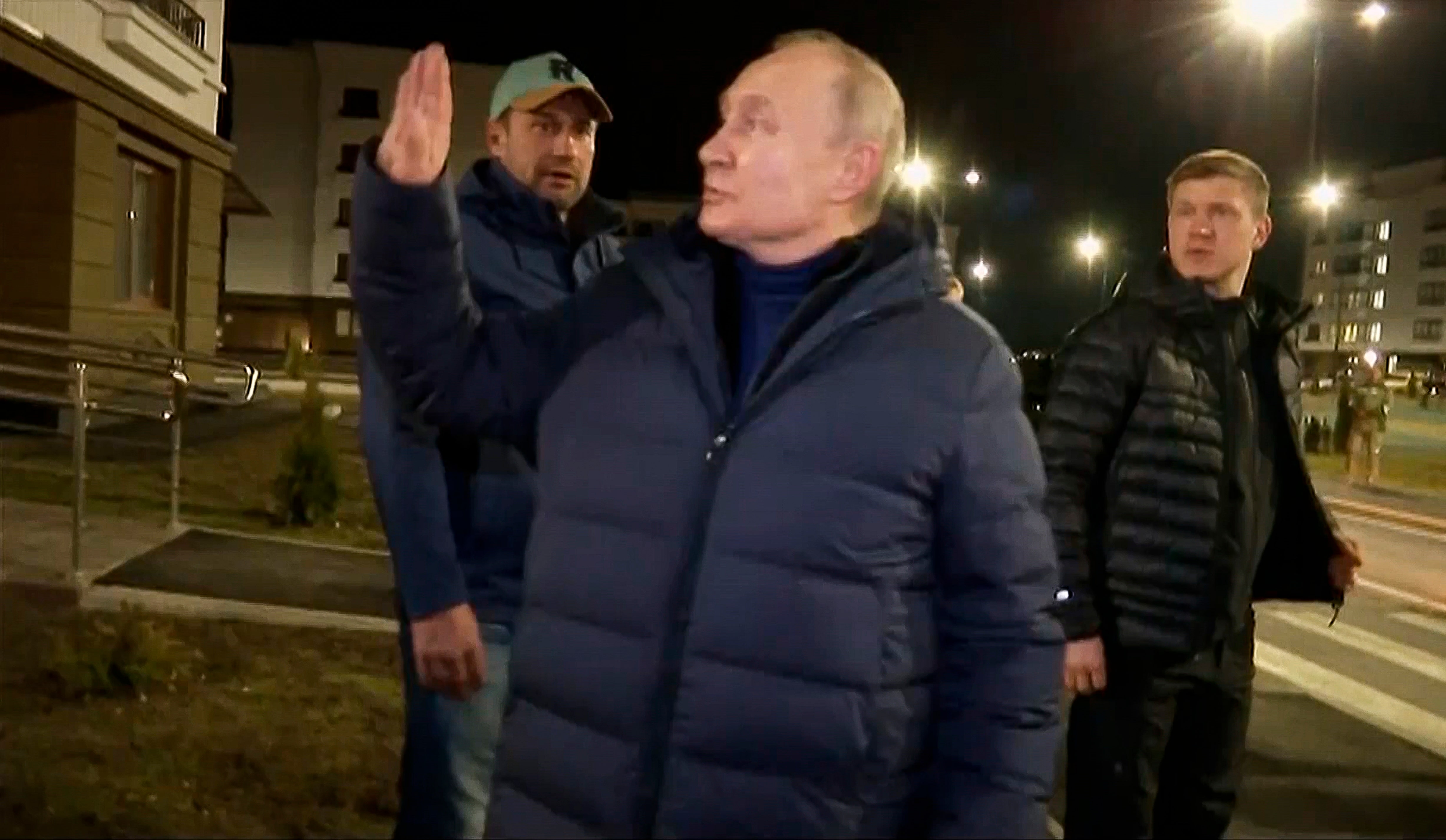 Vladimir Putin visits captured Ukrainian city for first time since invading